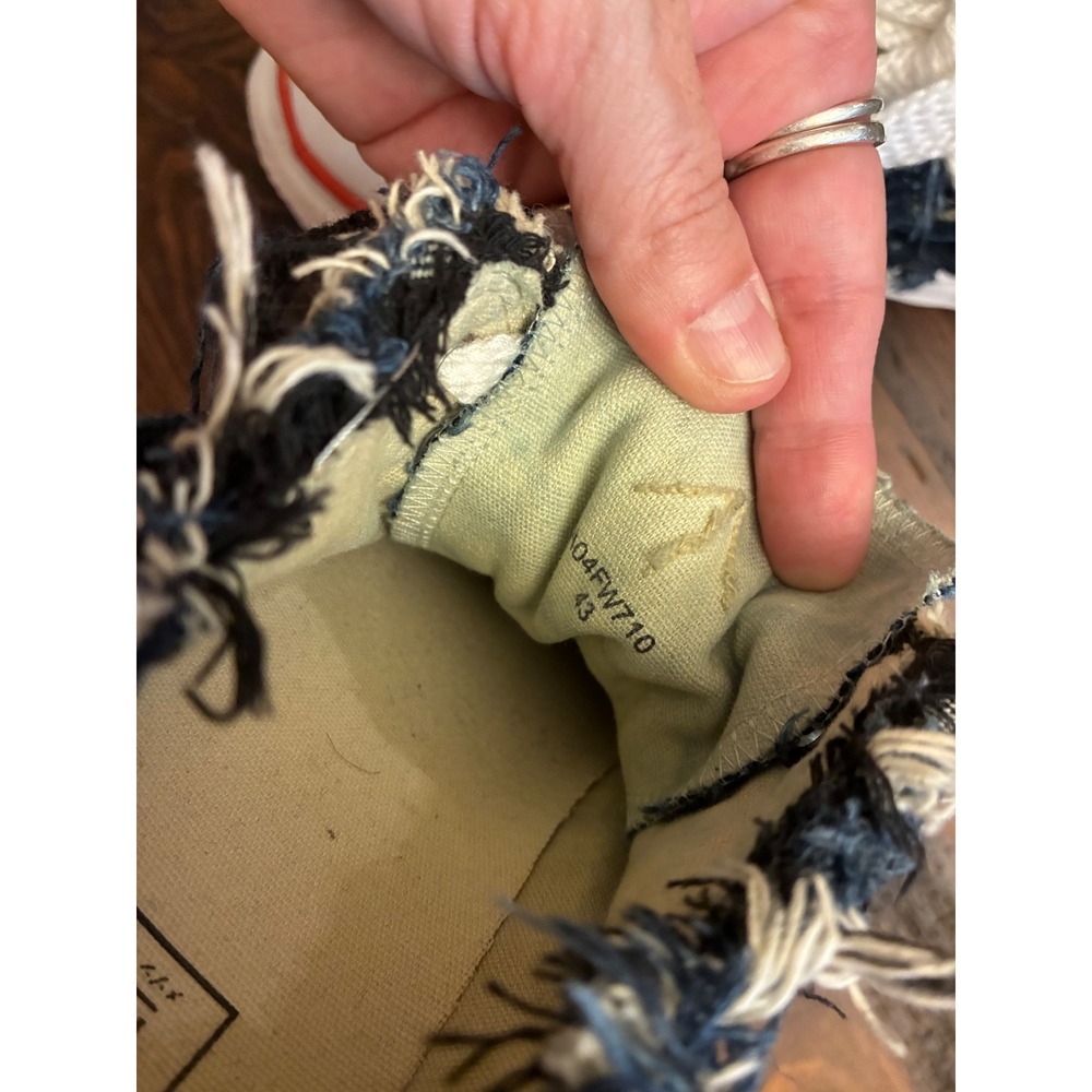 Maison Mihara Yashuhiro x Nigel Cabourn Denim Sneakers Men's Size 43 Streetwear - Picture 7 of 8
